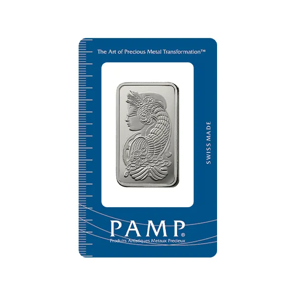 1oz Lady Fortuna Platinum Minted Bar
