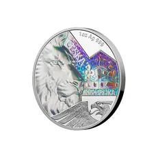 1oz Silver Czech Lion with hologram Proof Bullion Coin