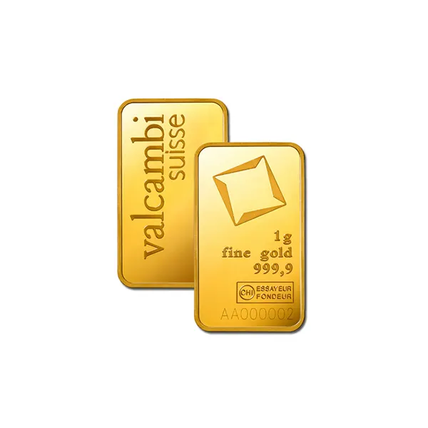 100g Valcambi Gold Minted Bar