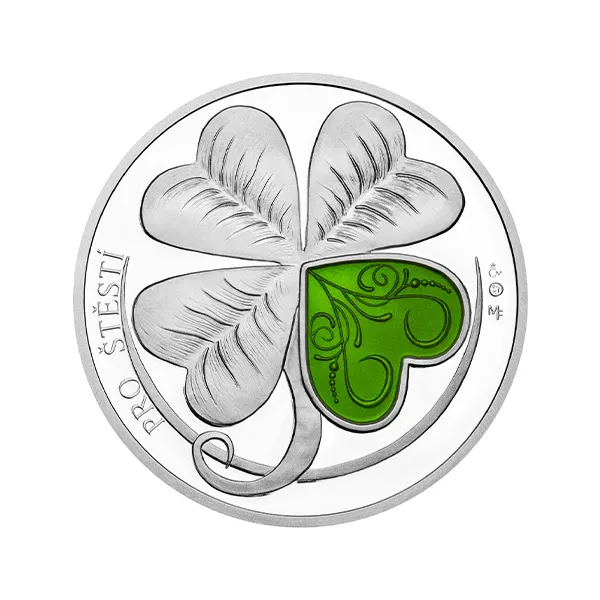 1oz Silver Four-leaf Clover Medal
