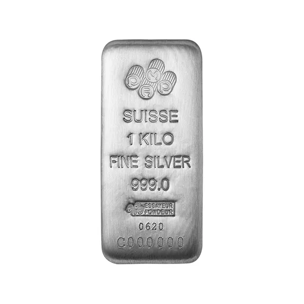 1kg PAMP Silver Cast Bar