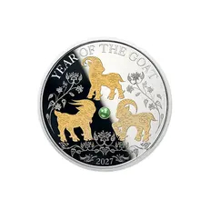 1oz Silver with Pearl – Year of the Goat