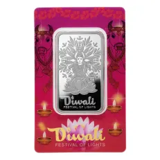 1oz Silver Bar Diwali Lakshmi and Sacred Cow