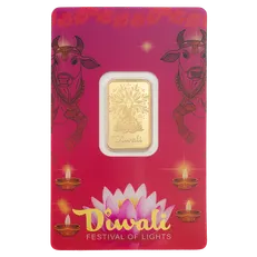 5g Pure Gold Bar Diwali Lakshmi & Sacred Cow